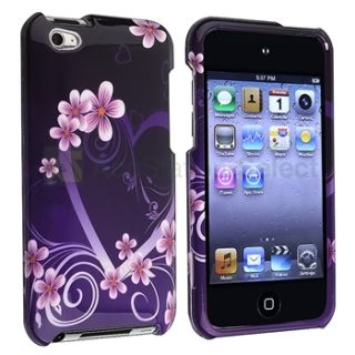 new generic snap on case compatible with apple ipod touch 4th gen dark