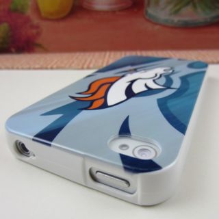 Apple iPhone 4 4S 4G Denver Broncos Rubber Silicone Skin Case Phone 