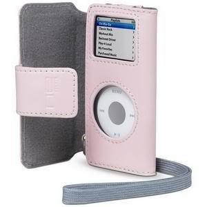 Apple iPod Nano 1G 2G 1st 2nd Gen Belkin Pink Folio Leather Case & LCD 