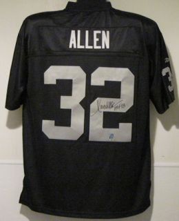 Marcus Allen Autographed Signed Oakland Raiders Black Reebok Jersey w 