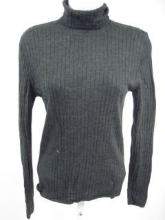 Anne Klein Gray Turtleneck Wool Sweater Shirt Sz L