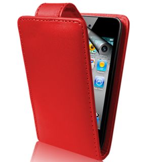 flip leather case screen protector for apple ipod touch 4th generation