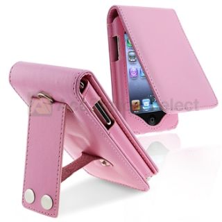 For Apple iPod Touch 32GB 64GB 3rd 2nd 1st Gen Pink Case Leather