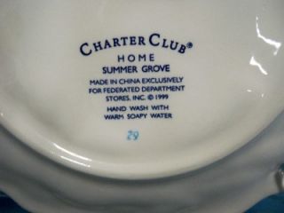   Club Summer Grove Embossed Sculpted Salad Plate Apple 9D No CC 1999