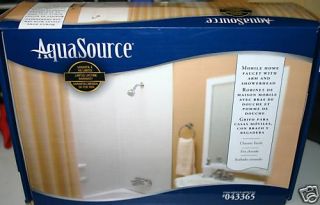 AquaSource Mobile Home Faucet with Arm and Shower Head