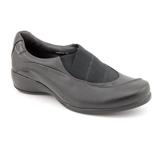 Aravon Tess Womens Size 9 5 Black Slip Ons Narrow Leather Loafers 