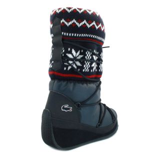 Lacoste Arbonne Ski Womens Winter Boots Blue Red White