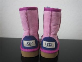 UGG Australia Toddler Girls Classic Patchwork Boots Cactus Flower Size 