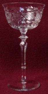 Libbey Rock Sharpe Crystal Ardmore 1012 Pattern Champagne Tall Sherbet 