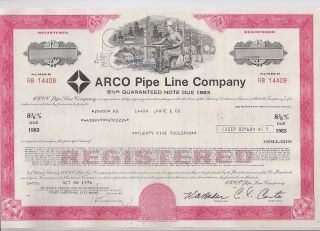 Arco Pipe Line Company Note Due 1983