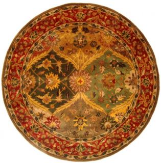 round persian area rugs multi wool oriental carpet actual size 3 6 