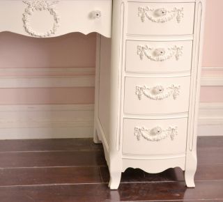 Shabby Cottage Chic 8 Drawer Writing Desk French Vintage Style in 