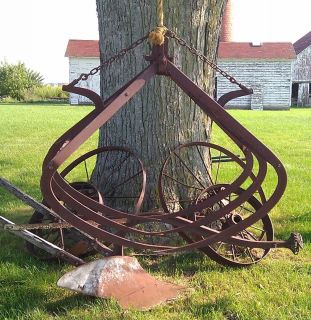 Antique Myers Hay Carrier Grappling Harpoon Fork Old Barn Trolley Farm 