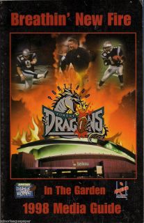 1998 Portland Forest Dragons Arena Football League Media Guide AFL 