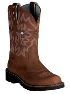 Worn 3X Womens 6C Probaby Ariat Western Cowboy Driftwood Bwn Boots 