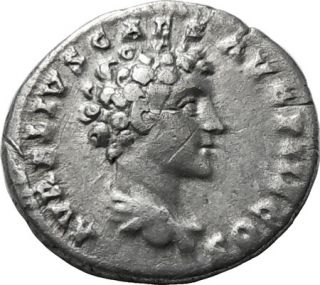 authentic ancient roman coin antoninus pius marcus aurelius caesar ar 