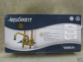 New in Box AquaSource 0088634 Brass Laundry Faucet