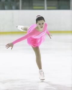 Figure Skating Dress Pink First Glide by Del Arbour