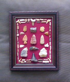 Great Display of Kentucky Prehistoric Arrowheads, Artifacts 