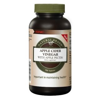 GNC Natural Brand Apple Cider Vinegar with Apple Pectin 100 Tablets 