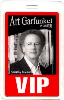 Art Paul Simon Garfunkel VIP Backstage Guest Tour Pass