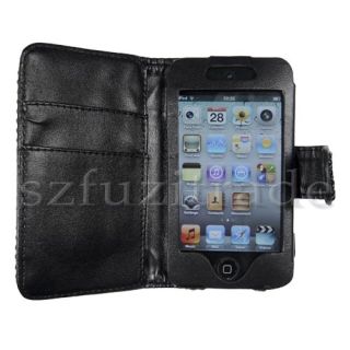   Wallet Leather Case for Apple iPod Touch 4 4th Generation
