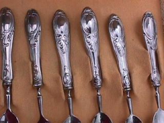 Set of 6 Vintage Argento 800 Silver Spoons