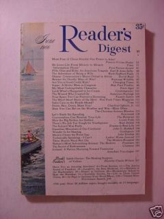 Readers Digest June 1966 Artur Rubinstein L Frank Baum