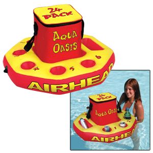   Watersports Ahao 1 Airhead Aqua Oasis Floating Cooler Kit