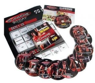 As Seen On TV Supreme 90 Day Insane Abs Workout System 10 DVD Fitness 