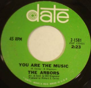 The Arbors You Are The Music Date 45 1581