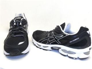 Brand New Asics Mens Gel Nimbus 13 Running Shoe Black White Size 13