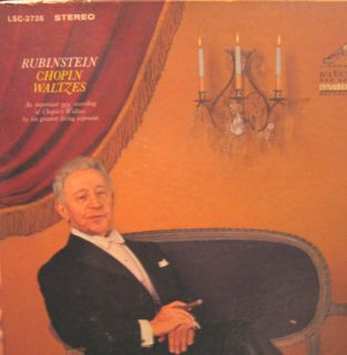 Artur Rubinstein 1964 RCA Victor LP Playtested LSC 2726 Box Set Chopin 