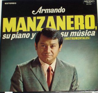 Armando Manzanero Su Piano Y Su Musica Instrumental LP