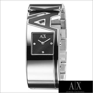 Armani Exchange Silver and Black Tone Watch AX4064