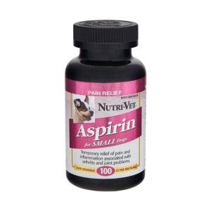 Nutri Vet K9 Dog Buffered Aspirin Liver Flavor SM MD120MG 100 Chewable 