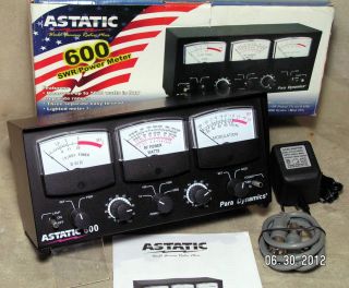 Astatic 600 SWR Power Modulation Test Meter 25 30 MHz