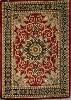   Beige Black Isfahan Oriental Area Rugs Carpet Special Sale