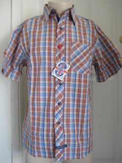 English Laundry Woven Plaid Short Sleeve Shirts 23 3XL