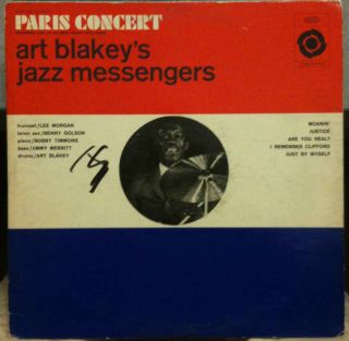 Art Blakey Jazz Messengers Paris Concert LP Promo 1959