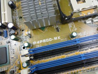 Asus P4P800 MX Intel 865GV DDR Socket 478 Motherboard 0610839120529 
