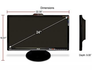 Asus VK246H DVI 1080p HDMI Widescreen 24 LCD Monitor