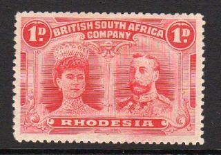 rhodesia 1d stamp c1910 13 mounted mint