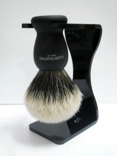 Lijun Shaving Finest Badger Hair Shaving Brush and Art Stand