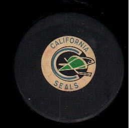 NHL California Seals Old Art Ross Converse Game Hockey Puck Check My 