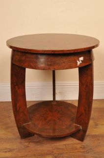 Art Deco Walnut Side Table Occassional Furniture