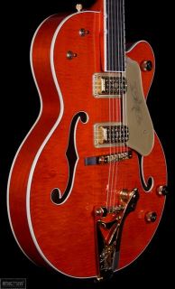 new Gretsch Chet Atkins G6120 Hollowbody Electric Guitar Orange Free 