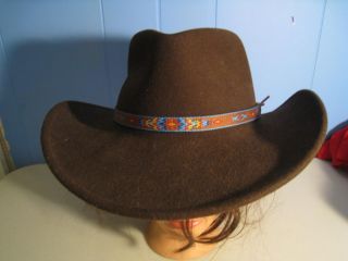 Adults Medium Renegade Artesia Chocolate Cowboy Western Hat Indian 