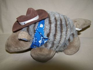 Houston Texas Plush Armadillo Wearing Cowboy Hat