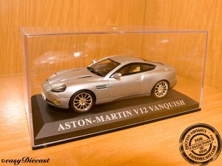 Aston Martin V12 V 12 Vanquish Silver 1 43 Mint